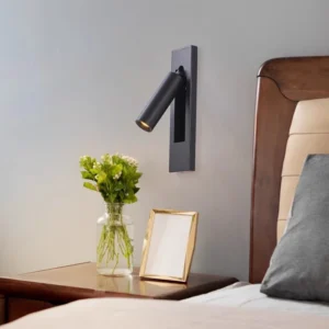 Applique murale LED encastrable, spot LED orientable, éclairage de lecture, lampe murale pour chambre et hôtel.