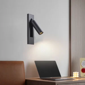 Applique murale LED encastrable, spot LED orientable, éclairage de lecture, lampe murale pour chambre et hôtel.